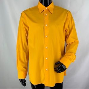 Express men’s XL yellow button front shirt